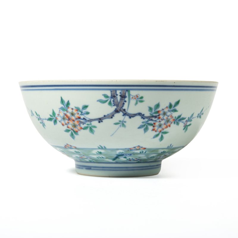 A doucai 'carp' bowl, Kangxi mark and of the period (1662-1722) - 图1