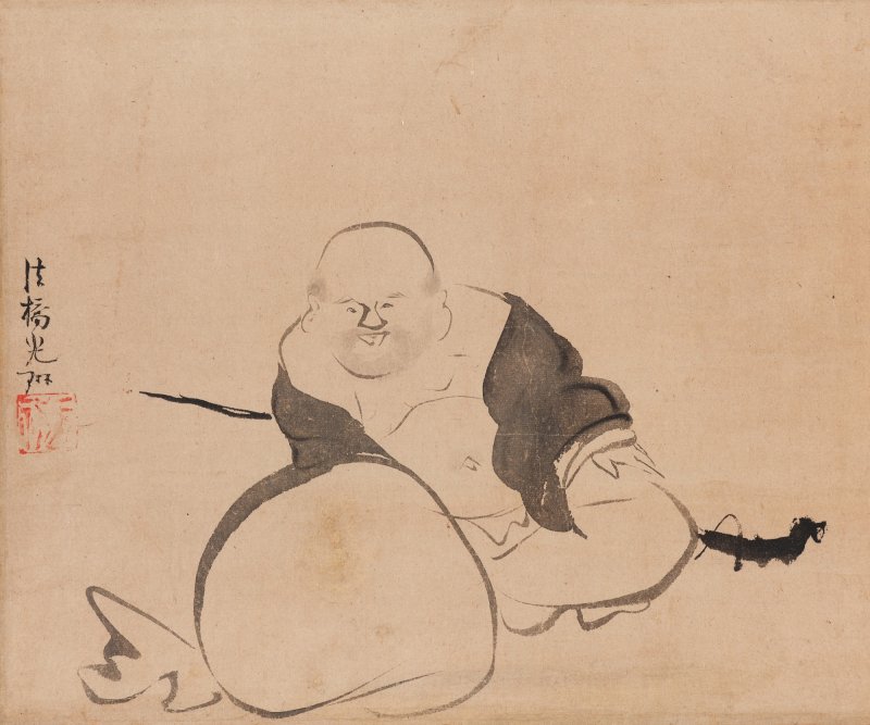 Ogata Korin (1658-1716), Hotei, Edo period, early 18th century | 尾形光琳　布袋　江戸時代中期　18世紀初頭