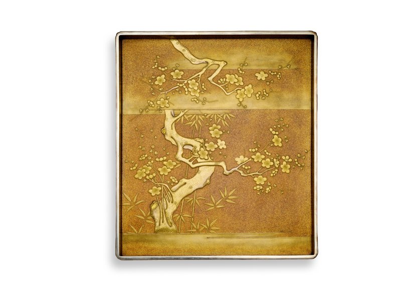 A lacquer suzuribako [writing box], Meiji period, late 19th – early 20th century | 柳橋水車蒔絵硯箱　明治時代　19世紀後半～20世紀前半 - 图3