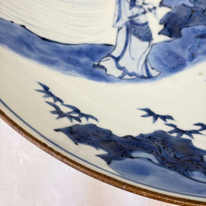 八仙祝壽 | A Chinese blue and white 'Ba Xian Zhu Shou 八仙祝壽' dish - 图7