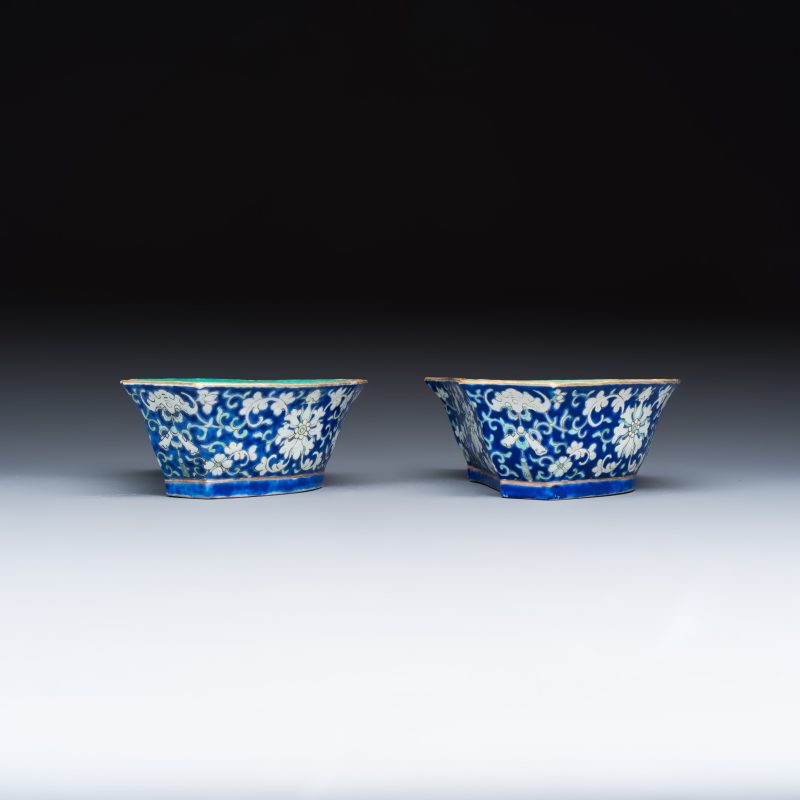 A Chinese polychrome-enamelled nine-piece sweetmeat set in a gilt-lacquered box - 图15