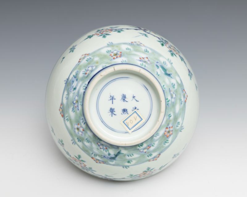 A doucai 'carp' bowl, Kangxi mark and of the period (1662-1722) - 图4