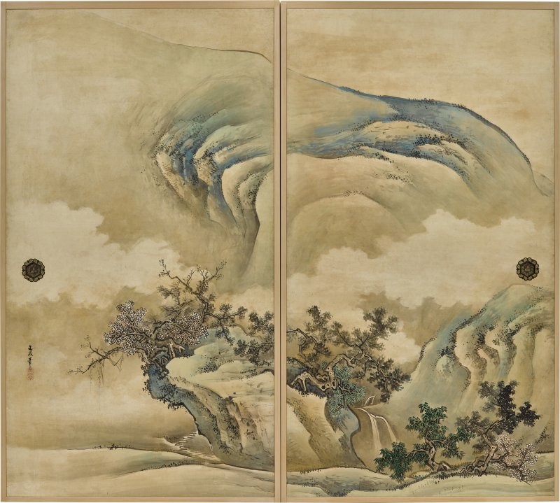 Tani Buncho (1763-1841), Latter Ode to the Red Cliff (Go Sekiheki zu), Edo period, 19th century | 谷文晁　後赤壁図襖　江戸時代後期　19世紀前半 - 图2