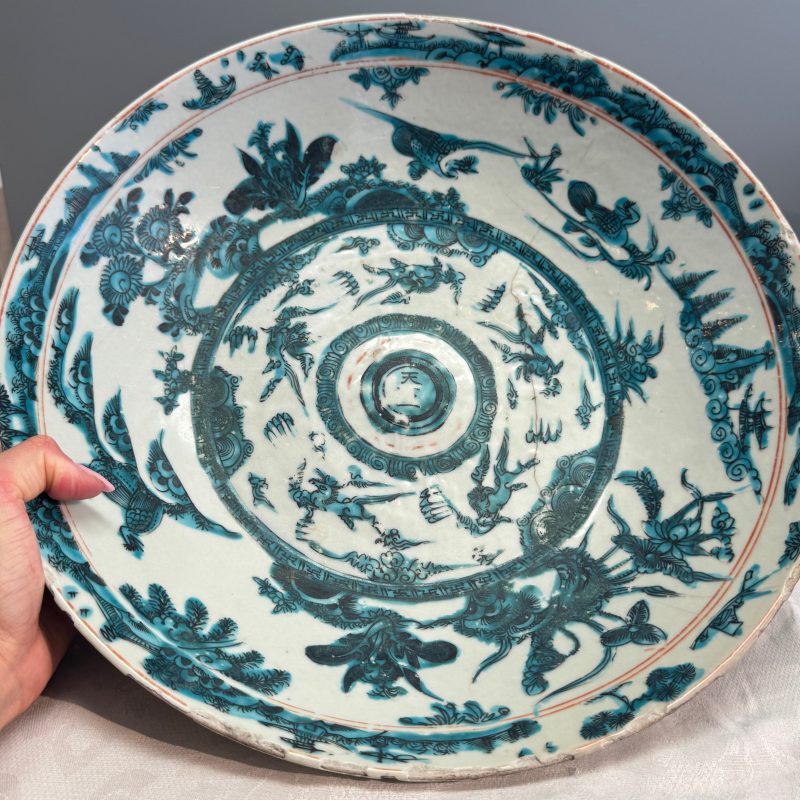 A Chinese Swatow green-enamelled dish - 图3