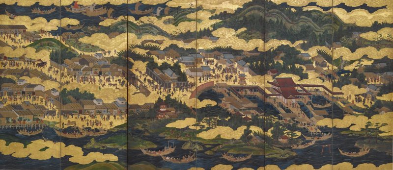 Anonymous, Kurama and Itsukushima, Edo period, 17th century | 鞍馬厳島図屏風　江戸時代初期　17世紀 - 图9