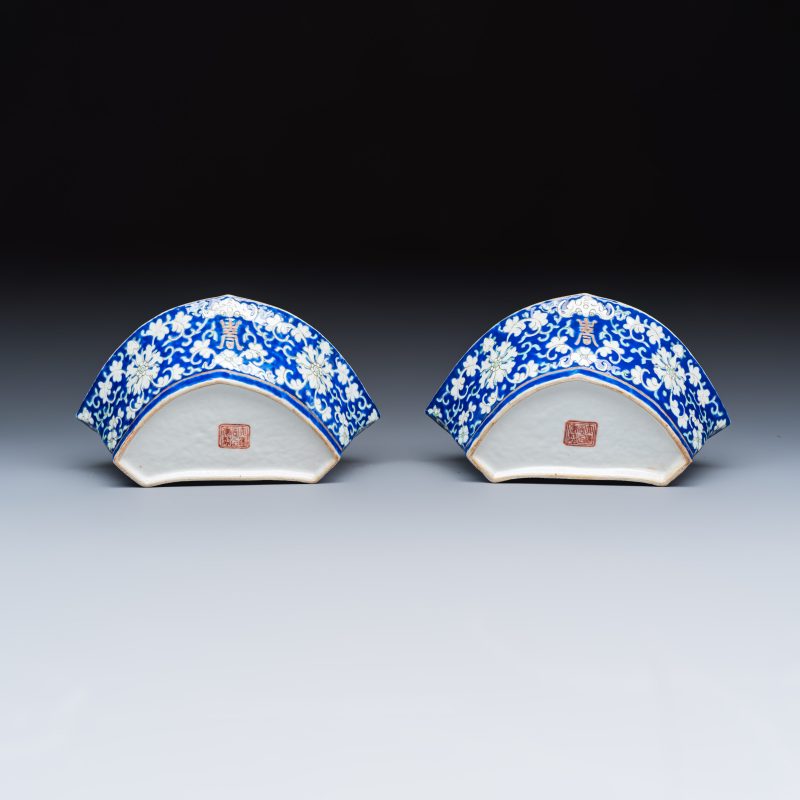 A Chinese polychrome-enamelled nine-piece sweetmeat set in a gilt-lacquered box - 图19
