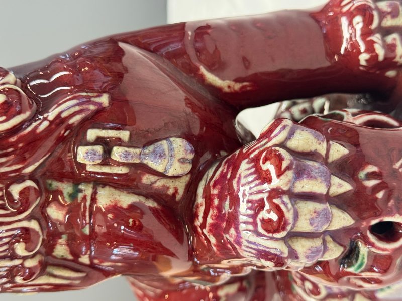 A pair of Chinese flambé-glazed models of Buddhist lions - 图26