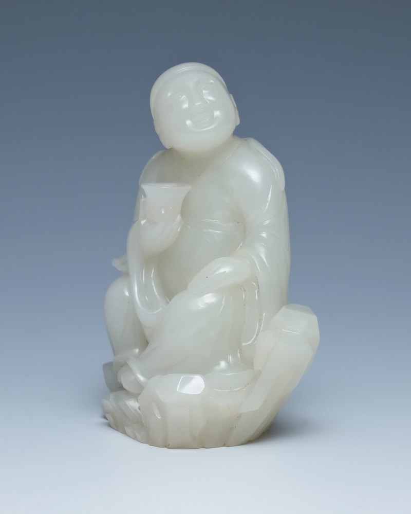 An exceptional white jade figure, Qianlong mark and of the period (1736-1795) - 图6