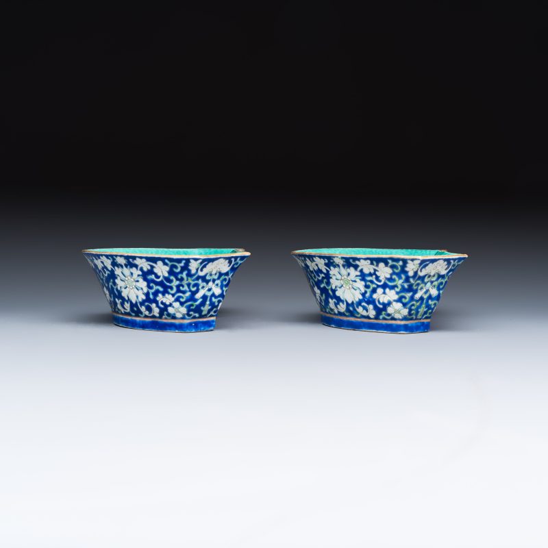 A Chinese polychrome-enamelled nine-piece sweetmeat set in a gilt-lacquered box - 图23