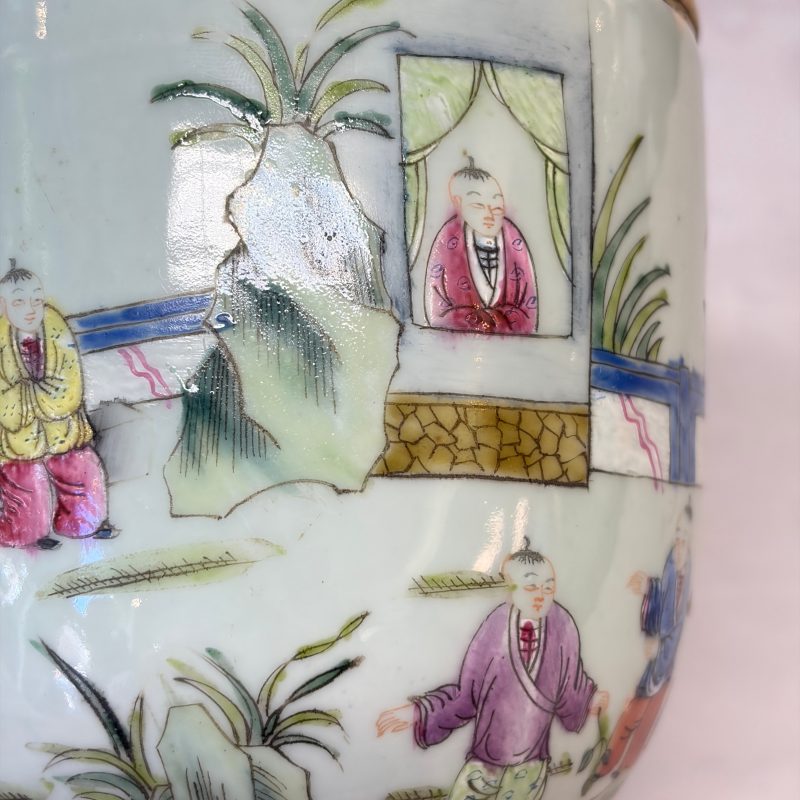 Four Chinese famille rose wares, one with gilt-bronze mounts - 图47