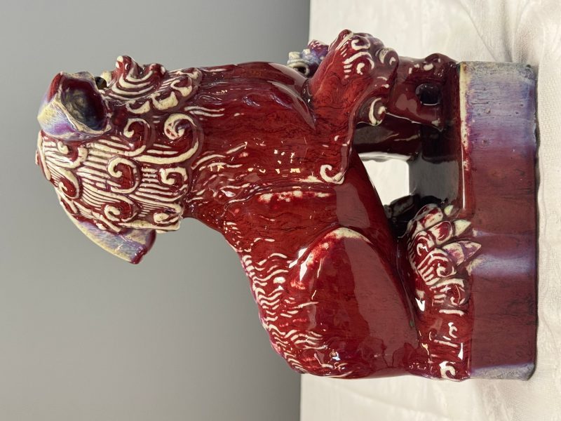 A pair of Chinese flambé-glazed models of Buddhist lions - 图12