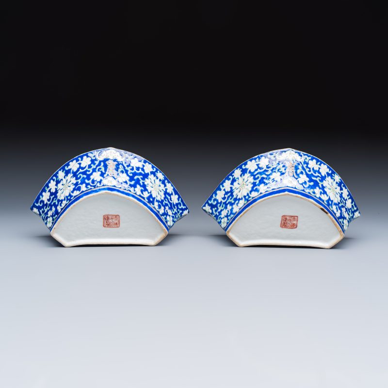 A Chinese polychrome-enamelled nine-piece sweetmeat set in a gilt-lacquered box - 图21