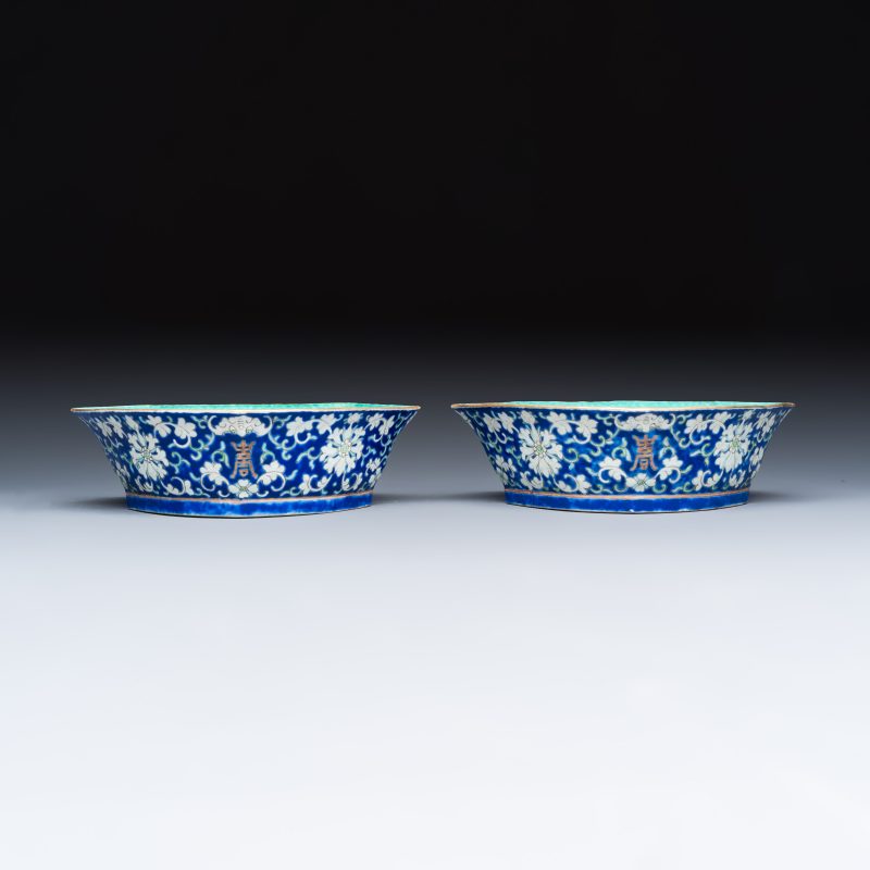A Chinese polychrome-enamelled nine-piece sweetmeat set in a gilt-lacquered box - 图22