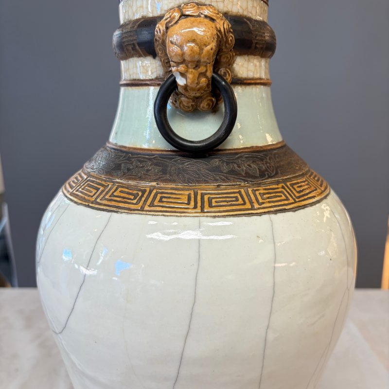 An unusual Chinese Nanking vase decorated with various glazes - 图17