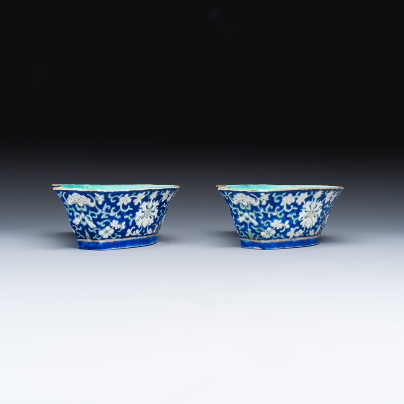 A Chinese polychrome-enamelled nine-piece sweetmeat set in a gilt-lacquered box - 图25