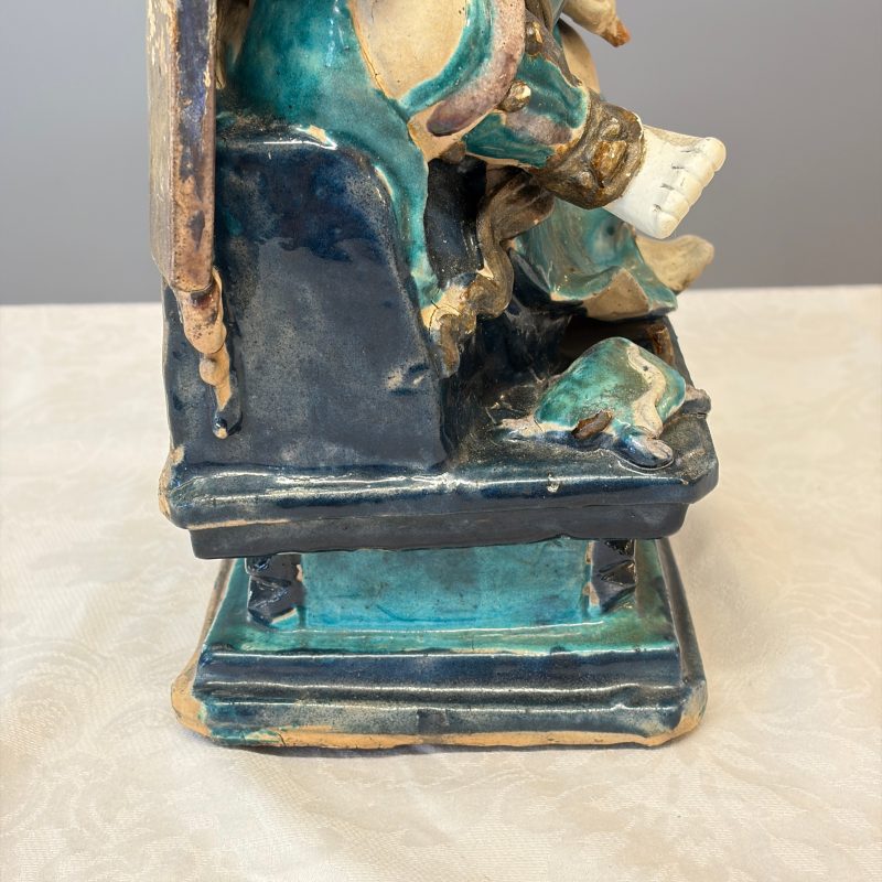 A Chinese Fahua-glazed stoneware model of Zhenwu - 图31