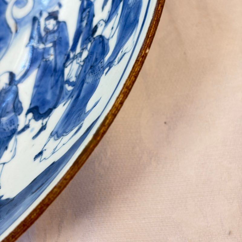 八仙祝壽 | A Chinese blue and white 'Ba Xian Zhu Shou 八仙祝壽' dish - 图16