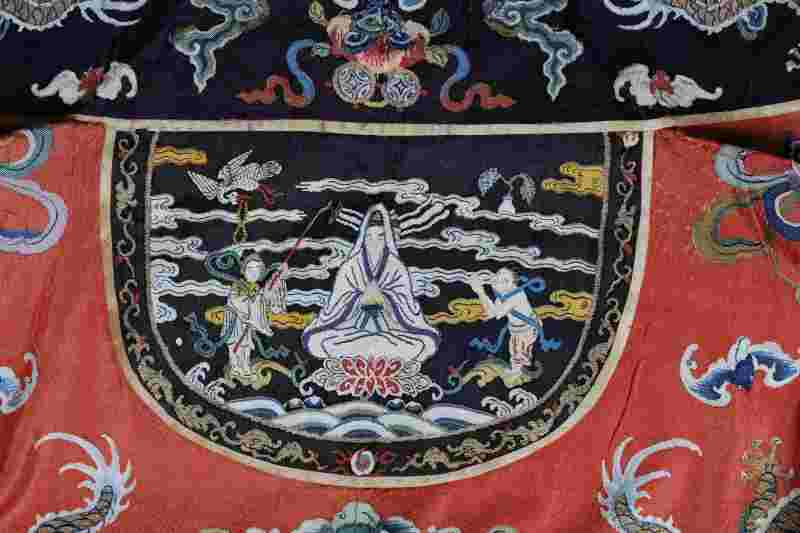 A Chinese silk kesi Taoist priest’s robe, Daopao - 图8