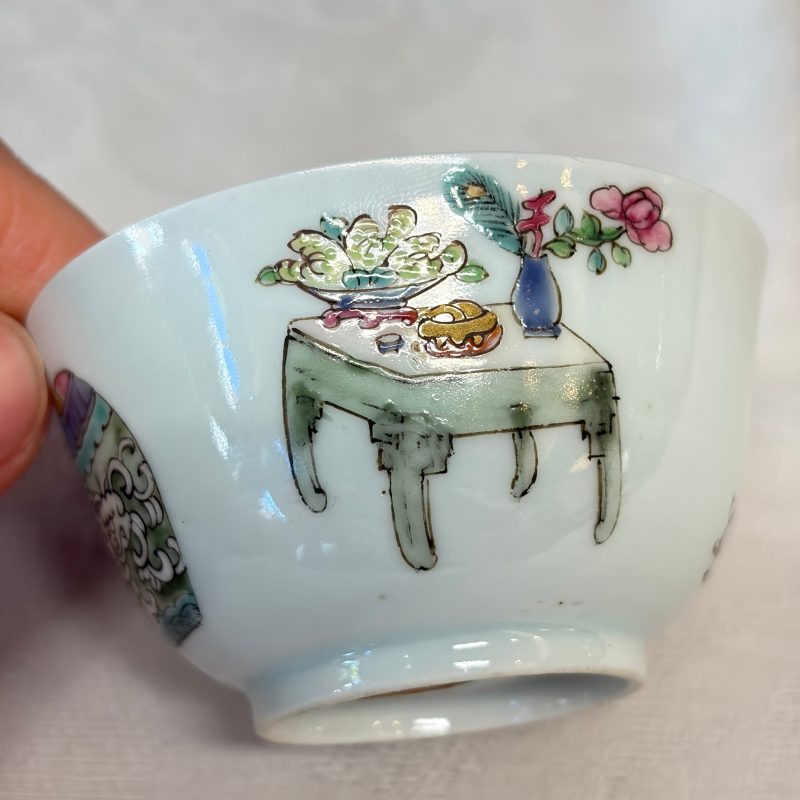 三娘教子 | A fine Chinese famille rose 'San Niang Jiao Zi 三娘教子' tea bowl and saucer - 图34