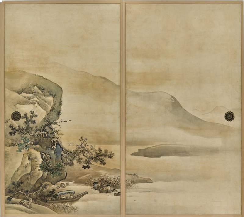 Tani Buncho (1763-1841), Latter Ode to the Red Cliff (Go Sekiheki zu), Edo period, 19th century | 谷文晁　後赤壁図襖　江戸時代後期　19世紀前半 - 图3