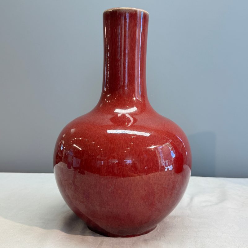 A Chinese copper-red-glazed bottle vase - 图9