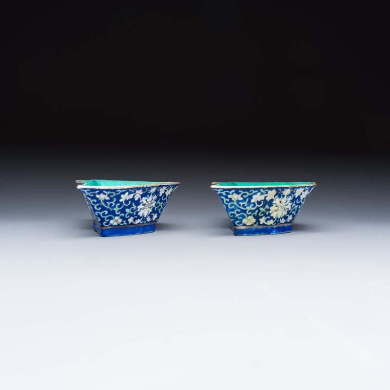 A Chinese polychrome-enamelled nine-piece sweetmeat set in a gilt-lacquered box - 图27