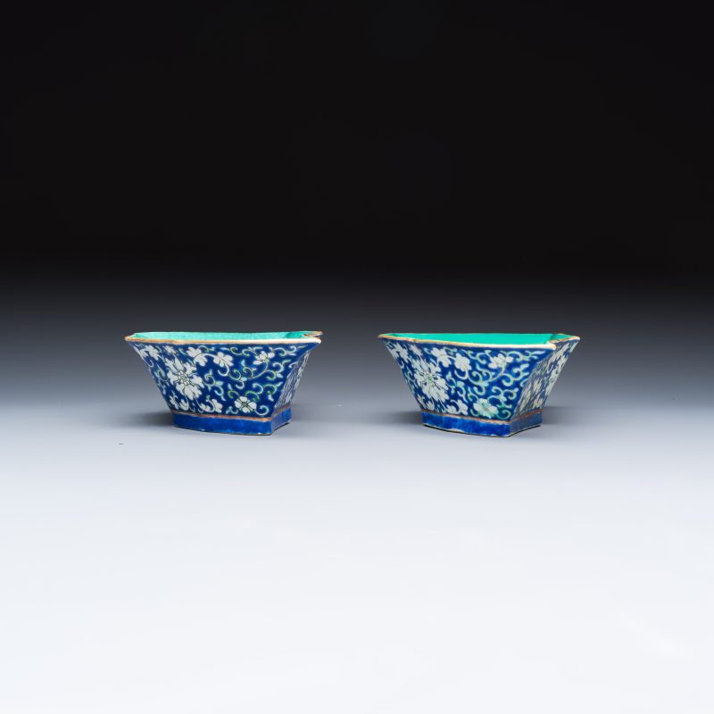 A Chinese polychrome-enamelled nine-piece sweetmeat set in a gilt-lacquered box - 图29