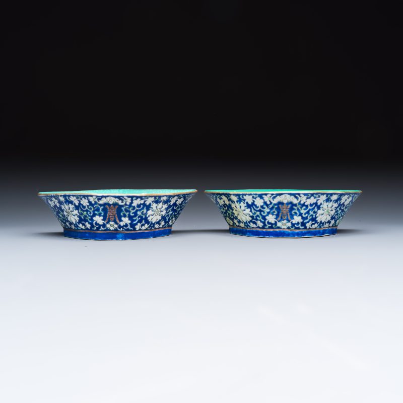 A Chinese polychrome-enamelled nine-piece sweetmeat set in a gilt-lacquered box - 图28