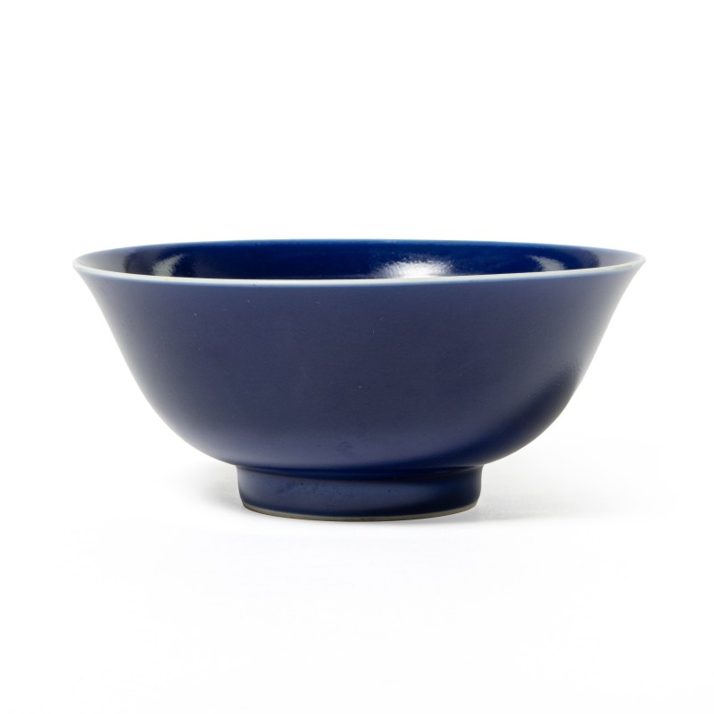 A blue-glazed bowl, Qianlong mark and of the period (1736-1795) - 图1