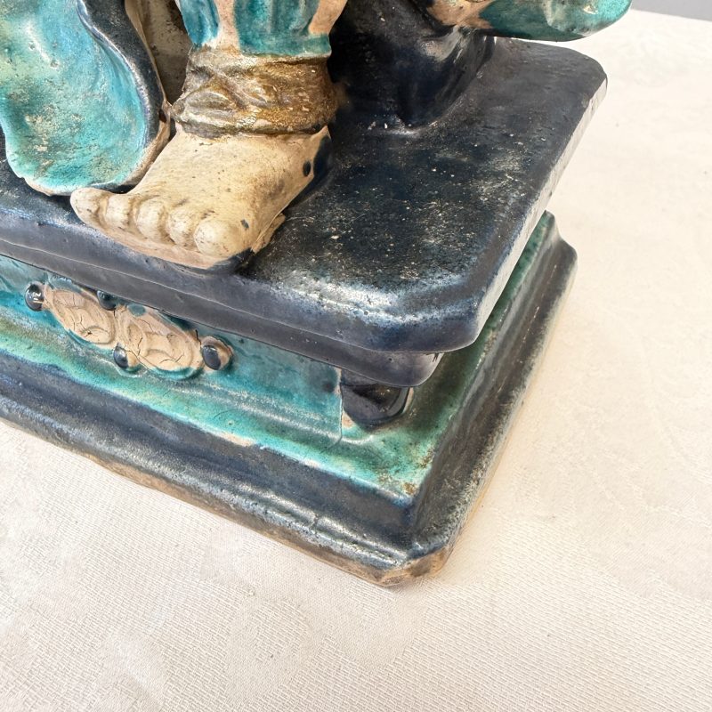 A Chinese Fahua-glazed stoneware model of Zhenwu - 图19