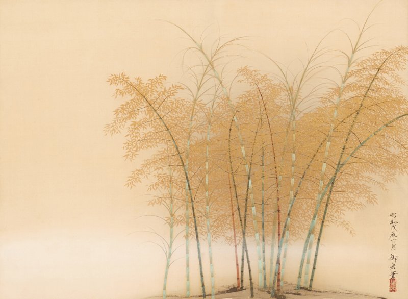 Hayami Gyoshu (1894–1935), Bamboo Grove (Takafu), Showa period, dated Showa tsuchinoe-tatsu rokugatsu (6th month of the Year of the Earth Dragon [1928]) | 速水御舟　「竹生」　昭和戊辰六月
