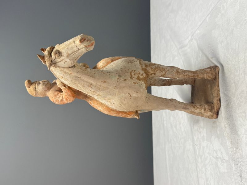 Two Chinese painted pottery 'Horserider' groups - 图34