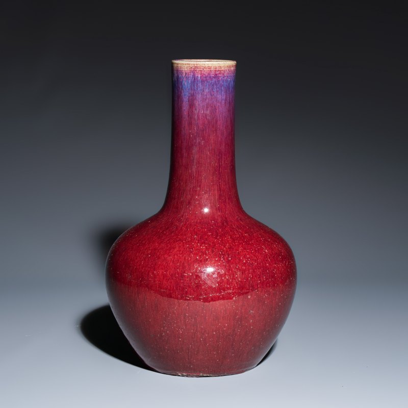 A Chinese flambé-glazed bottle vase - 图1