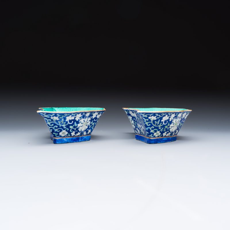 A Chinese polychrome-enamelled nine-piece sweetmeat set in a gilt-lacquered box - 图33