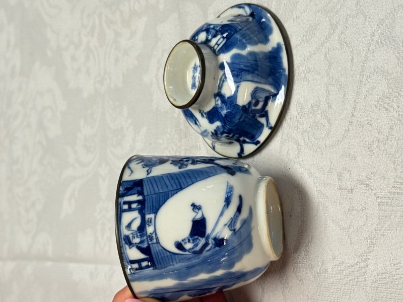 A Chinese blue and white 'Bleu de Hue' four-piece tea set - 图19