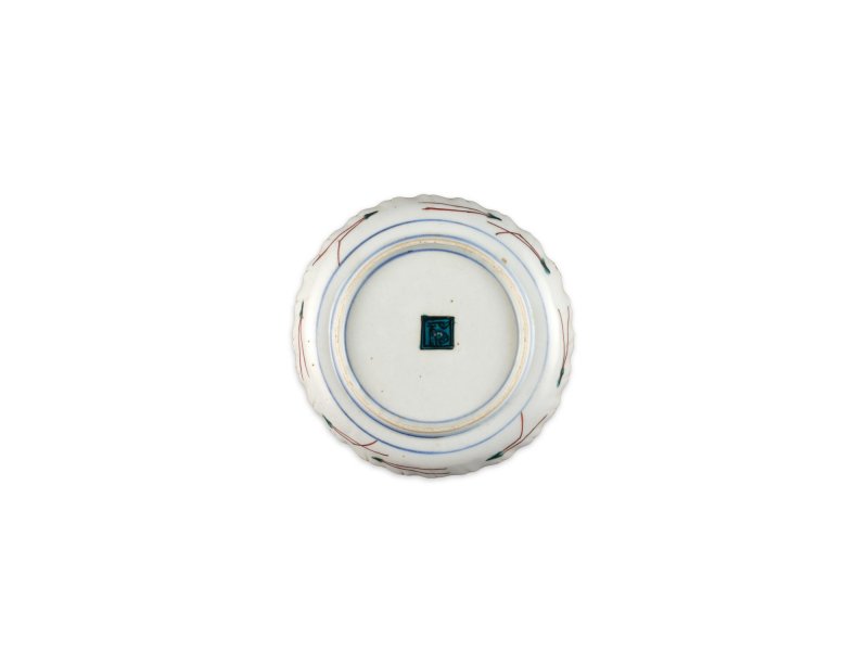 A set of five porcelain dishes, Fuku mark, Ko-Kutani type, Hizen, Edo period, circa 1650s | 色絵鴨文輪花皿　五枚　肥前　古九谷様式　江戸時代前期　1650年代 - 图11
