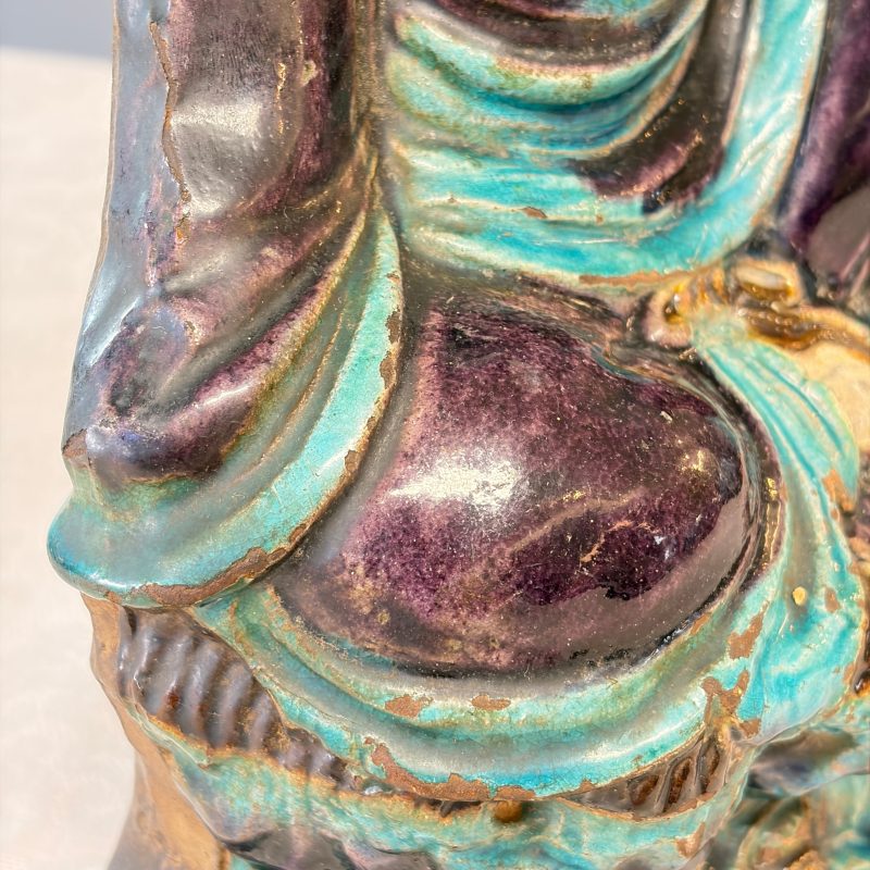 A Chinese Fahua-glazed stoneware model of Guanyin - 图21