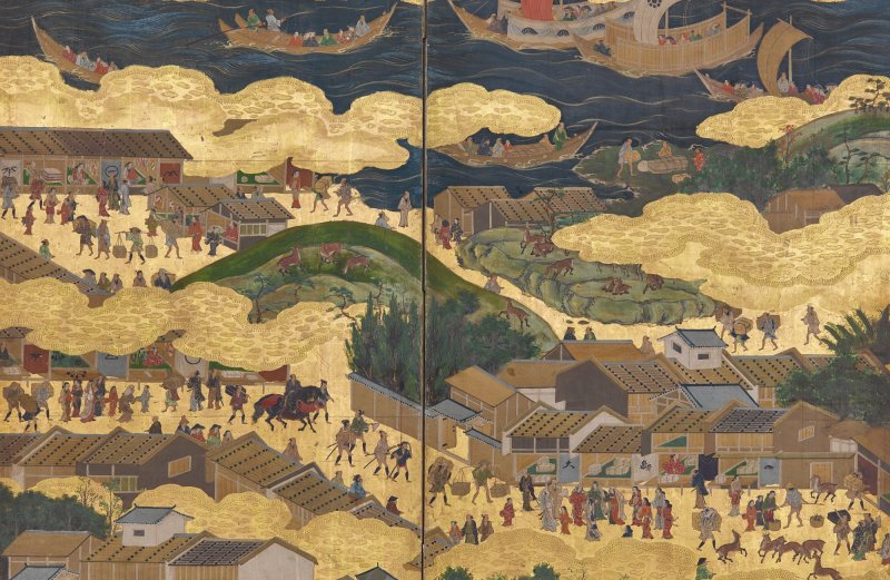 Anonymous, Kurama and Itsukushima, Edo period, 17th century | 鞍馬厳島図屏風　江戸時代初期　17世紀 - 图11