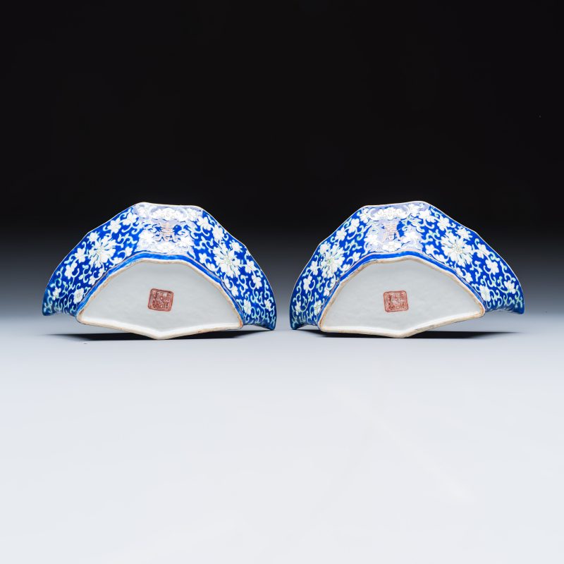 A Chinese polychrome-enamelled nine-piece sweetmeat set in a gilt-lacquered box - 图37