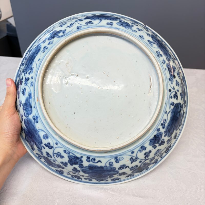 A Chinese blue and white 'Buddhist Lions' dish - 图17