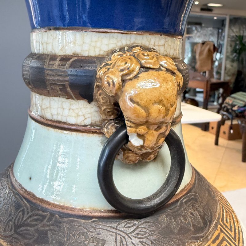 An unusual Chinese Nanking vase decorated with various glazes - 图18