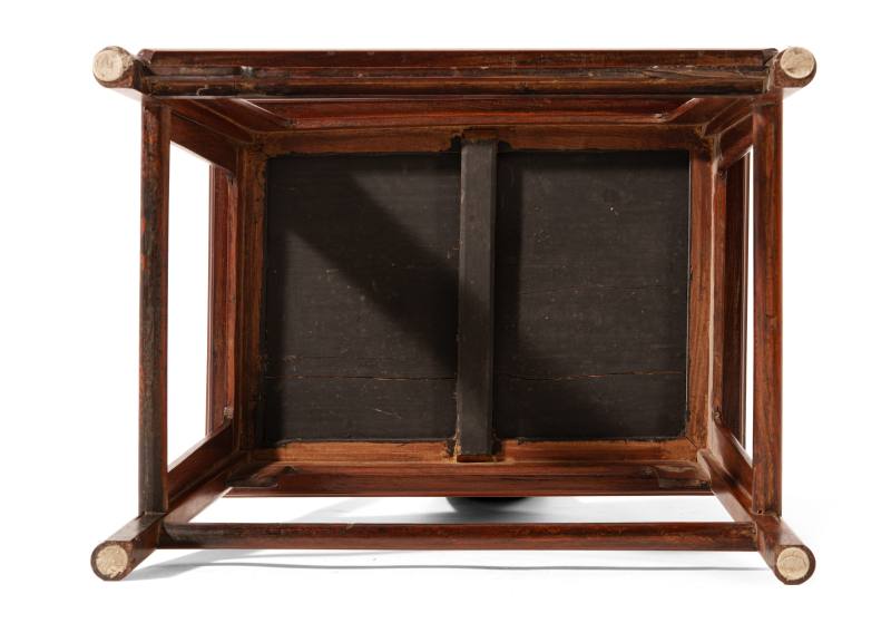 A set of six huanghuali and jichimu 'officials hat' side chairs - 图6