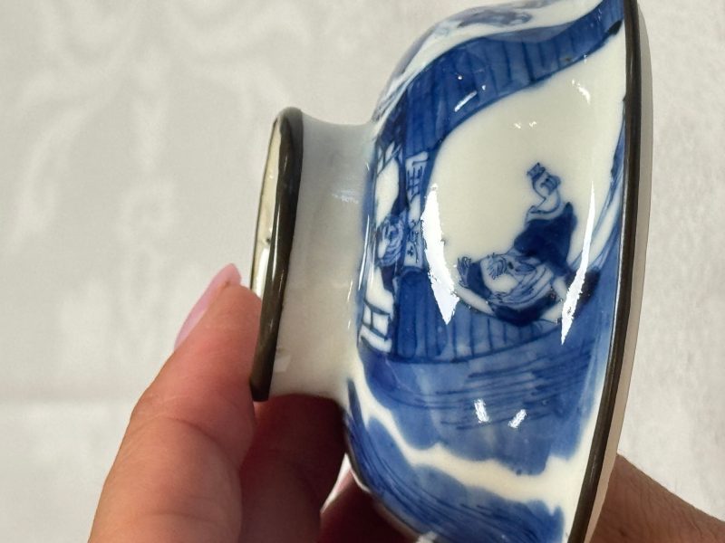 A Chinese blue and white 'Bleu de Hue' four-piece tea set - 图29