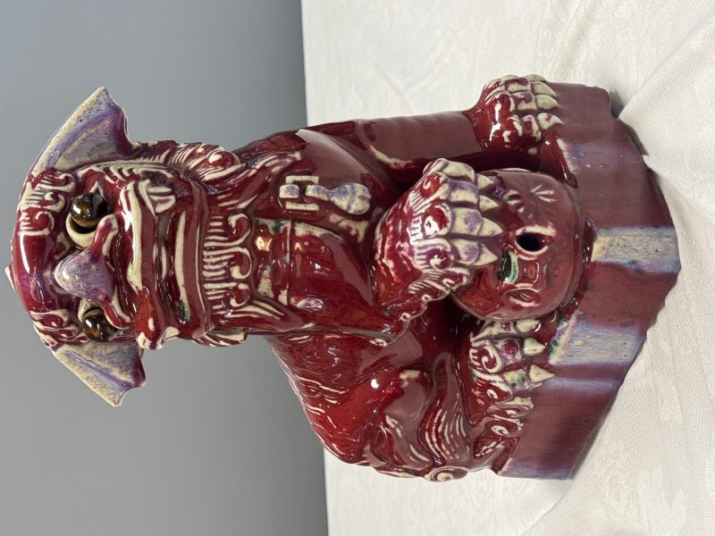 A pair of Chinese flambé-glazed models of Buddhist lions - 图25