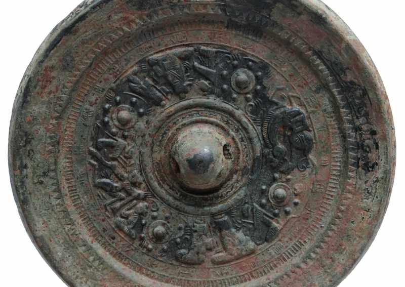 A bronze ‘Xiwangmu and Dongwangfu’ mirror - 图4