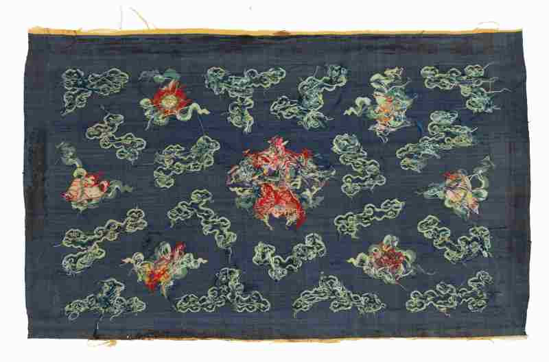 Eight silk kesi panels with Buddhist symbols - 图5