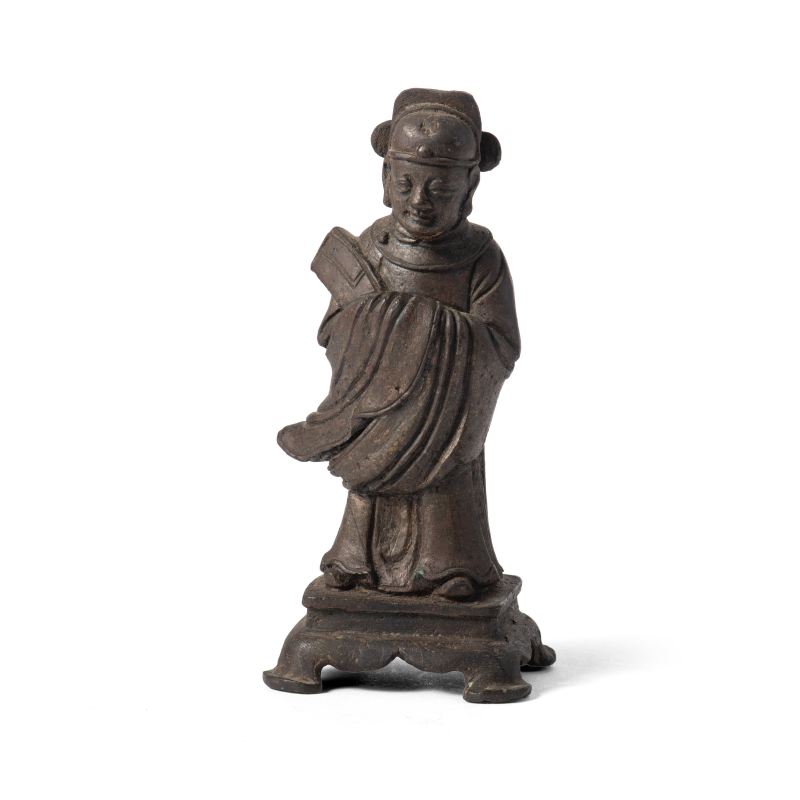 A bronze figure of a Daoist Deity