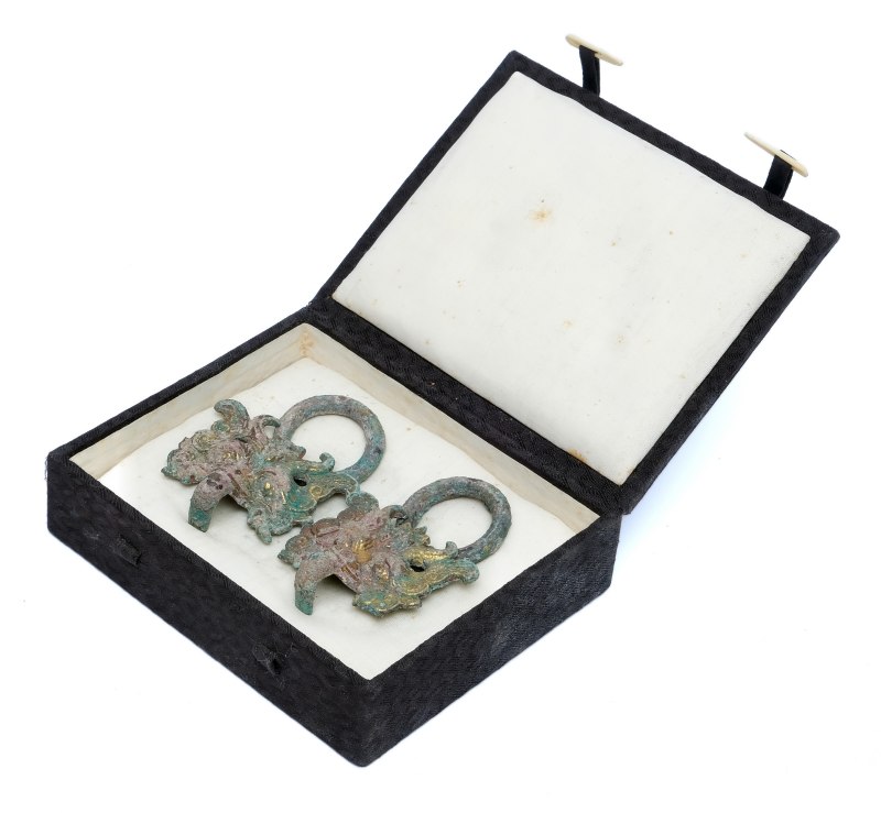 A group of bronze handles, Pushou - 图5