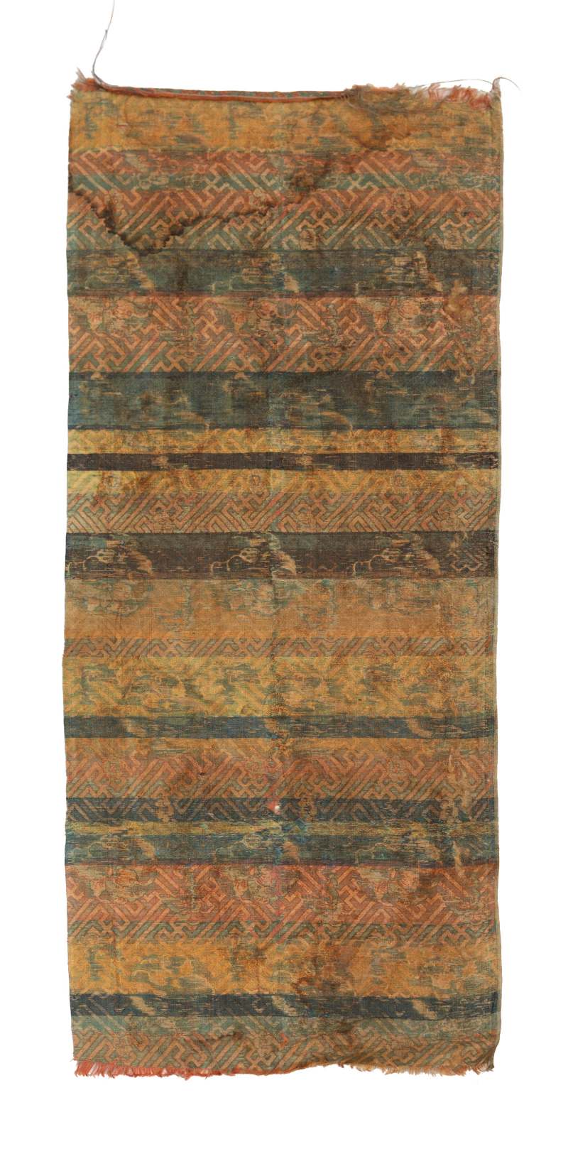 A collection of eight various silk textiles - 图14