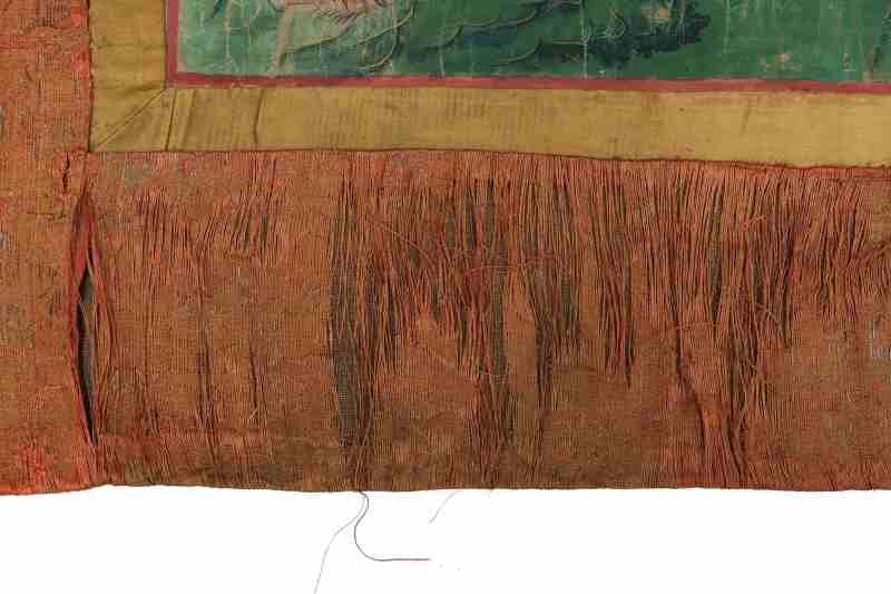 A Tibetan Thangka Depicting Green Tārā and Mahākāla - 图19